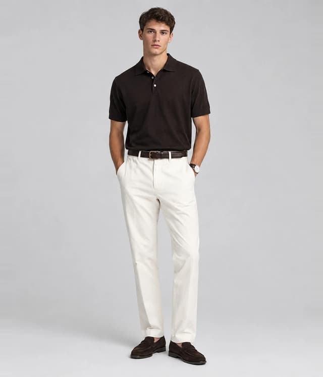 Polo — porté par mannequin IA
